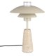 ZUIVER Cole bordlampe - beige metal og beige travertin