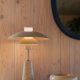 ZUIVER Cole bordlampe - beige metal og beige travertin