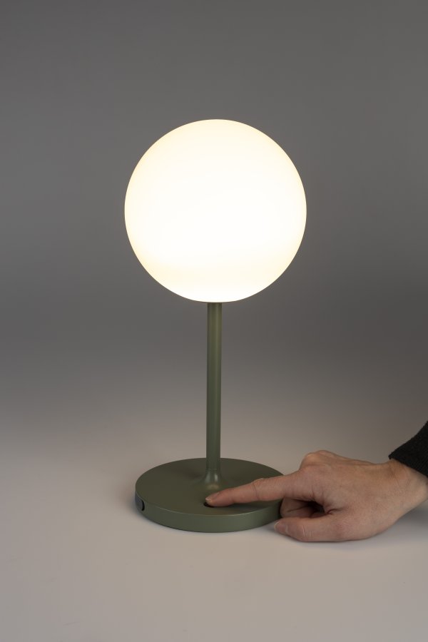 WHITE LABEL LIVING Hub bordlampe - polypropylen og grn