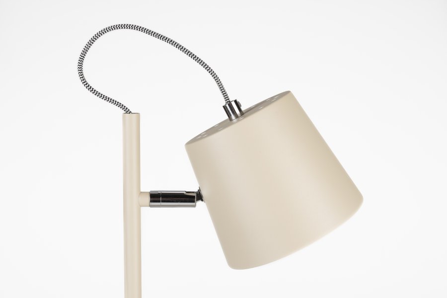 ZUIVER Buckle Head bordlampe - beige metal