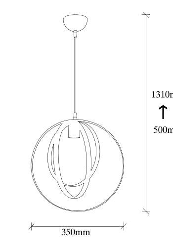 LUMI Elche lysekrone -521SHN3360