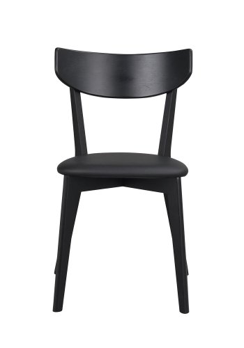 ROWICO Ami spisebordsstol - sort PU og sort asketr