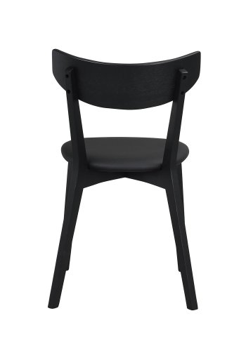 ROWICO Ami spisebordsstol - sort PU og sort asketr