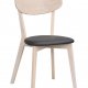 ROWICO Ami spisebordsstol - hvidpigmenteret eg og sort PU lder