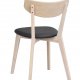 ROWICO Ami spisebordsstol - hvidpigmenteret eg og sort PU lder