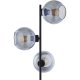 TK Cubus gulvlampe, m. 3 skrme - grafit glas og sort metal