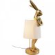 KARE DESIGN Animal Rabbit Gold bordlampe - bomuld og guld polyresin (H:88cm)
