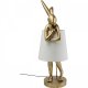 KARE DESIGN Animal Rabbit Gold bordlampe - bomuld og guld polyresin (H:88cm)