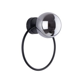 TK Anabelle vglampe - grafit glas og sort metal