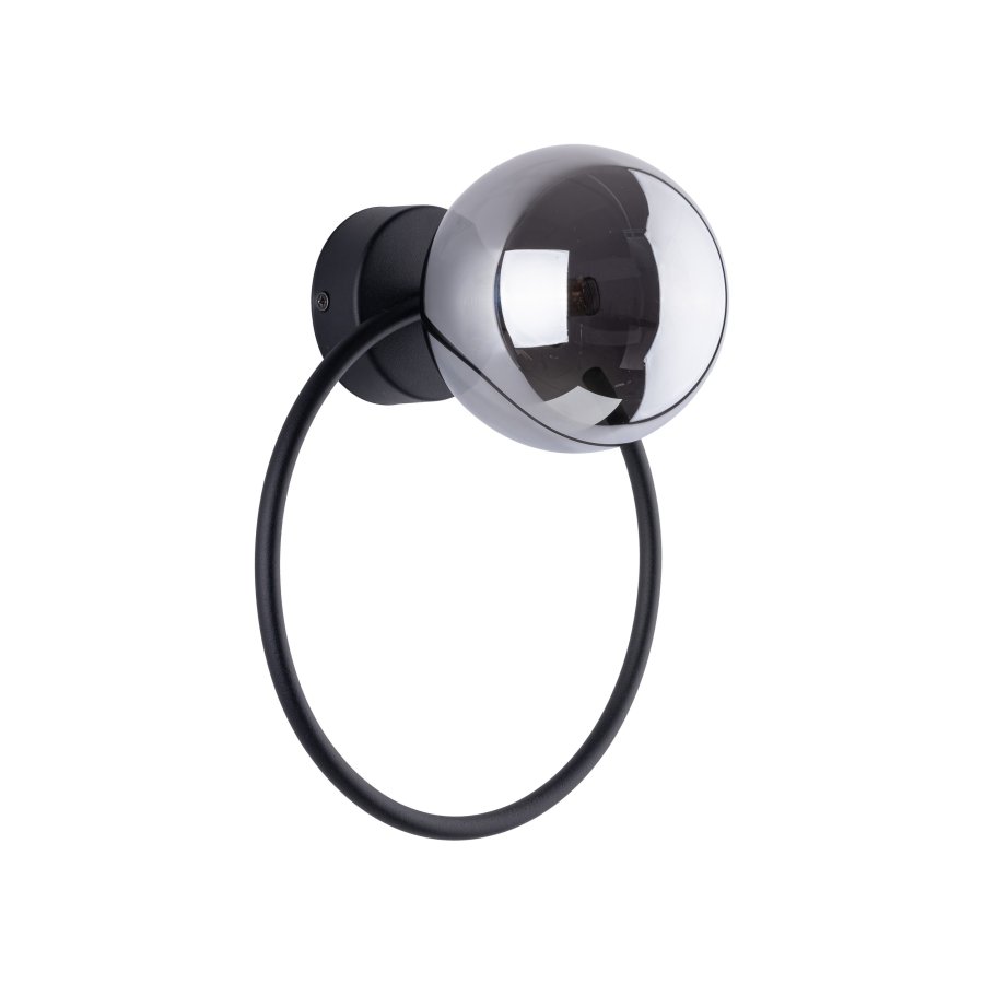 TK Anabelle vglampe - grafit glas og sort metal