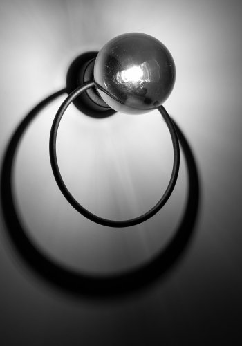 TK Anabelle vglampe - grafit glas og sort metal