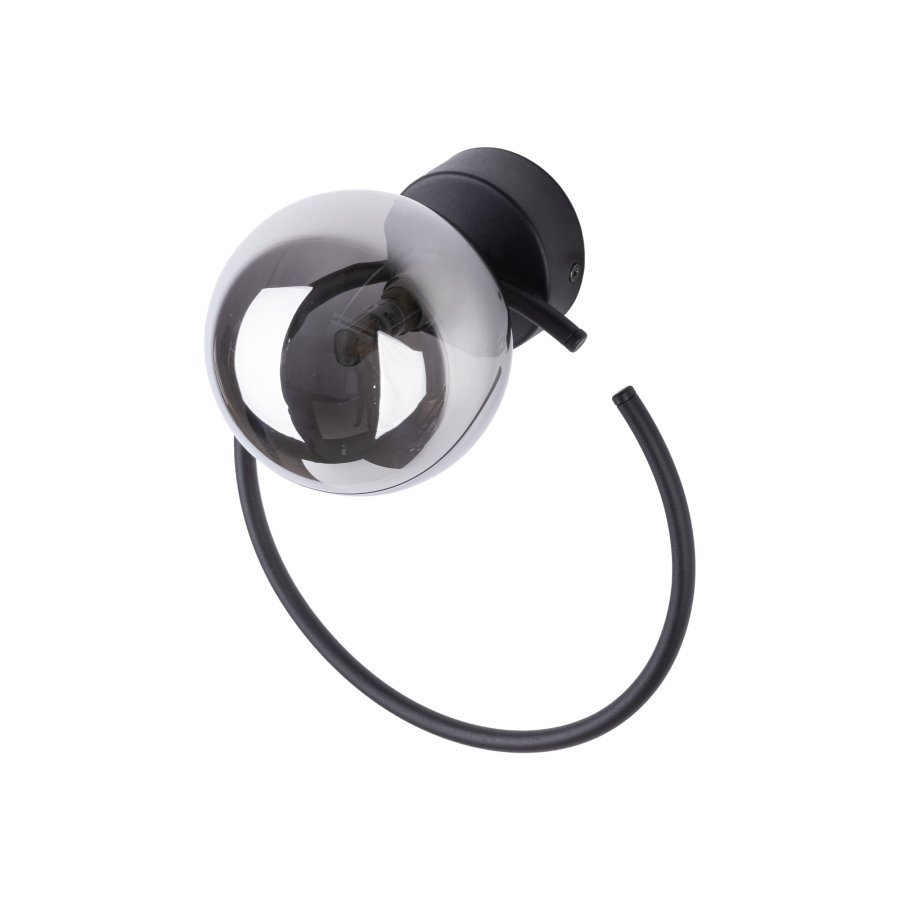 TK Anabelle vglampe - grafit glas og sort metal