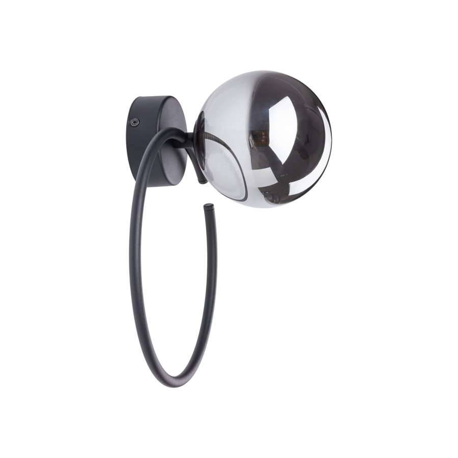 TK Anabelle vglampe - grafit glas og sort metal