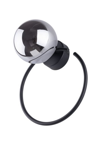 TK Anabelle vglampe - grafit glas og sort metal