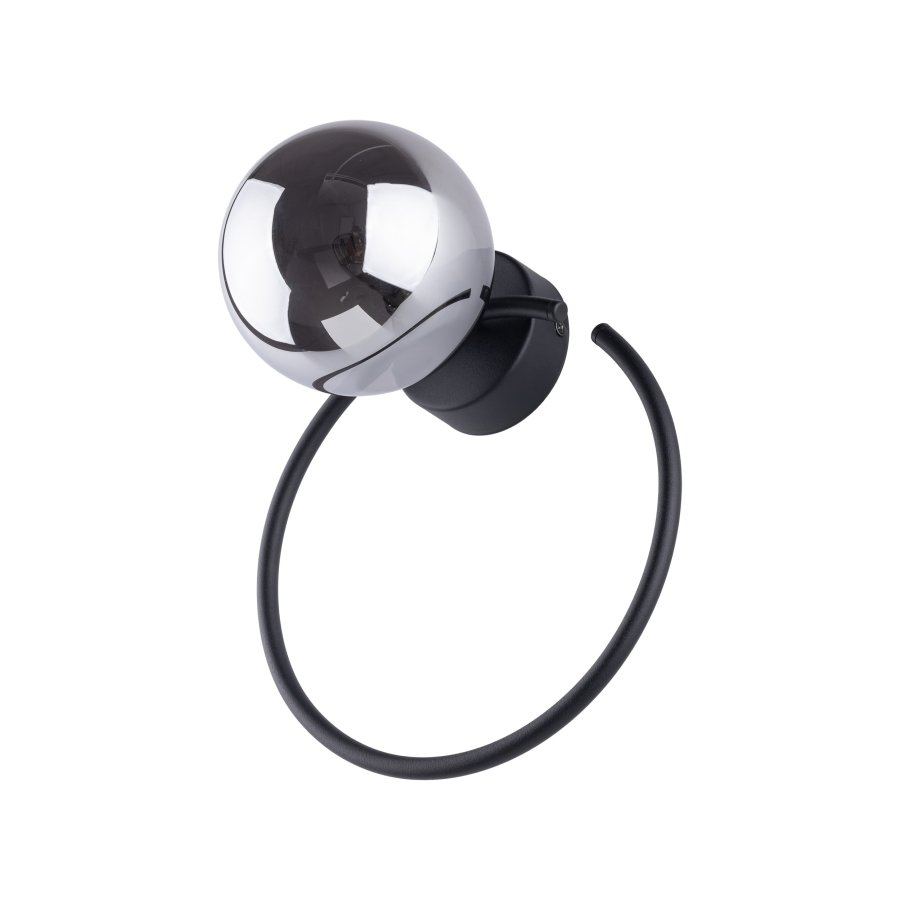 TK Anabelle vglampe - grafit glas og sort metal