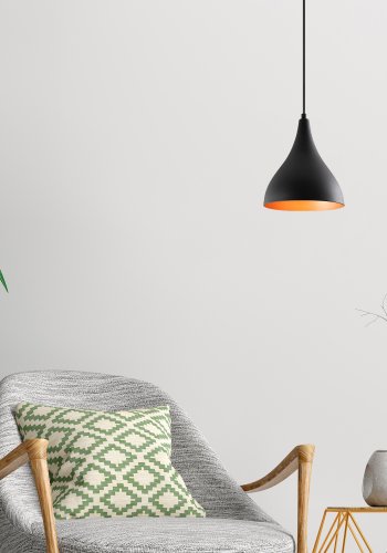 LUMI Berceste loftlampe - sort jern