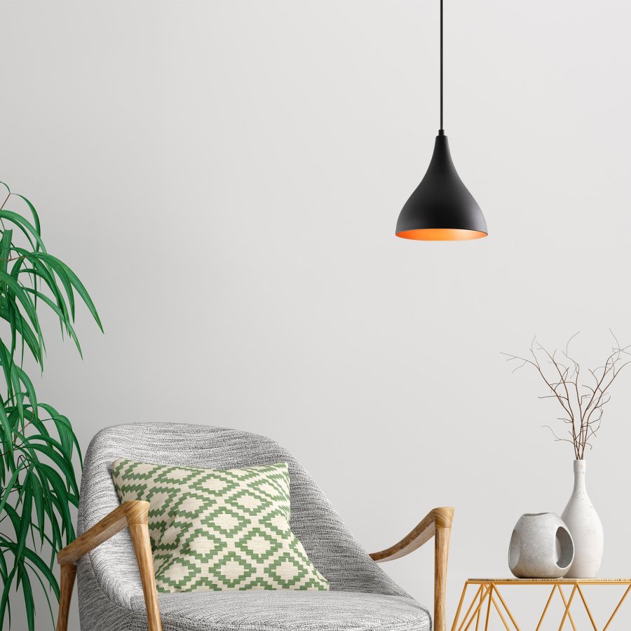 LUMI Berceste loftlampe - sort jern