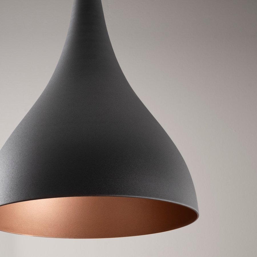 LUMI Berceste loftlampe - sort jern