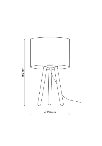TK Tokyo bordlampe - natur hr og antik fyrretr