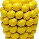KARE DESIGN Lemon Juice vase, rund - gul porceln (H:40cm)