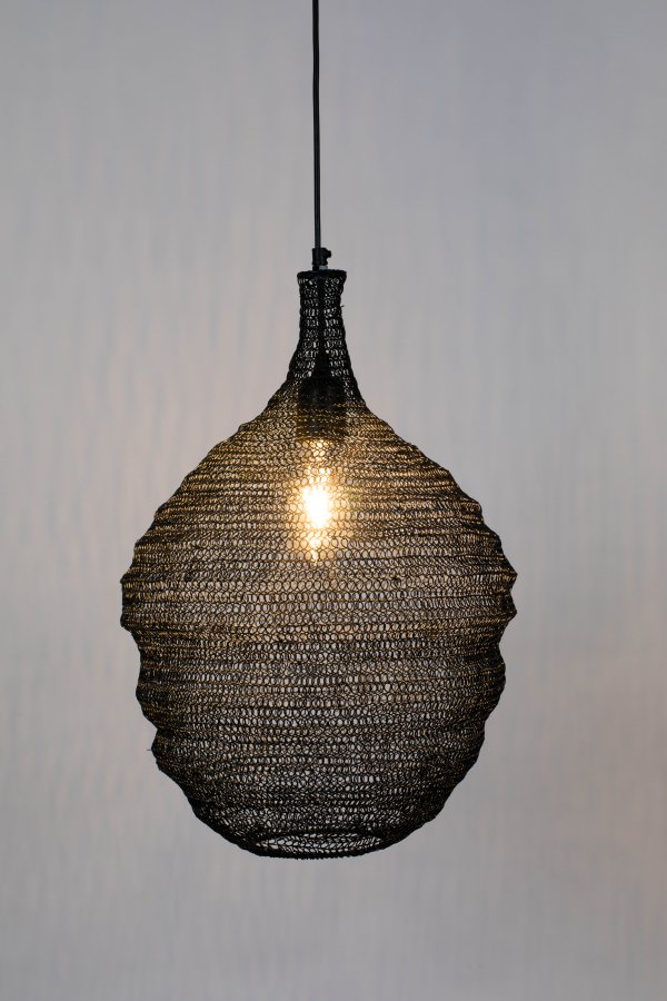 WHITE LABEL LIVING Lena M loftlampe - sort jern