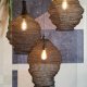 WHITE LABEL LIVING Lena L loftlampe - sort jern