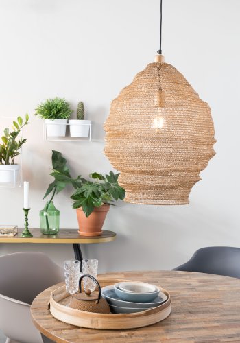 WHITE LABEL LIVING Lena L loftlampe - messing jern