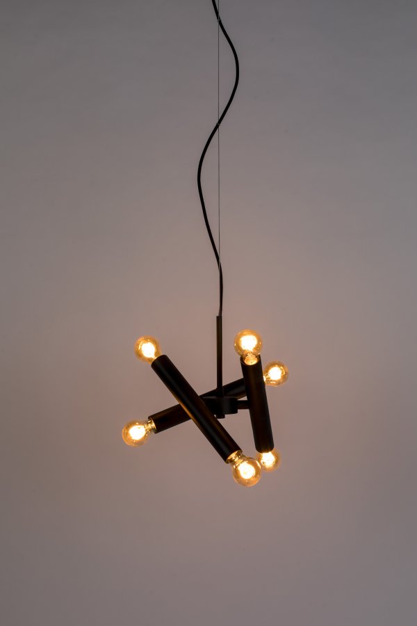 ZUIVER Hawk loftlampe Triple - sort jern