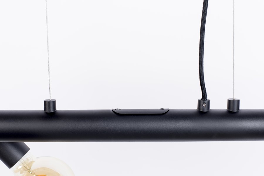 ZUIVER Hawk loftlampe, Bred - sort jern