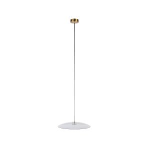 ZUIVER Float loftlampe, rund - glas og guld jern (50)