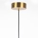 ZUIVER Float loftlampe, rund - glas og guld jern (50)