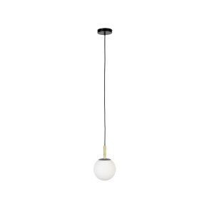 ZUIVER Orion loftlampe 18 - opal glas og sort metal