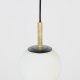 ZUIVER Orion loftlampe 18 - opal glas og sort metal