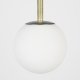 ZUIVER Orion loftlampe 18 - opal glas og sort metal