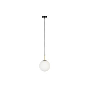 ZUIVER Orion loftlampe 25 - opal glas og sort metal