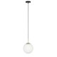 ZUIVER Orion loftlampe 25 - opal glas og sort metal