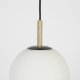 ZUIVER Orion loftlampe 25 - opal glas og sort metal