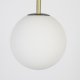 ZUIVER Orion loftlampe 25 - opal glas og sort metal