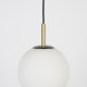 ZUIVER Orion loftlampe 25 - opal glas og sort metal
