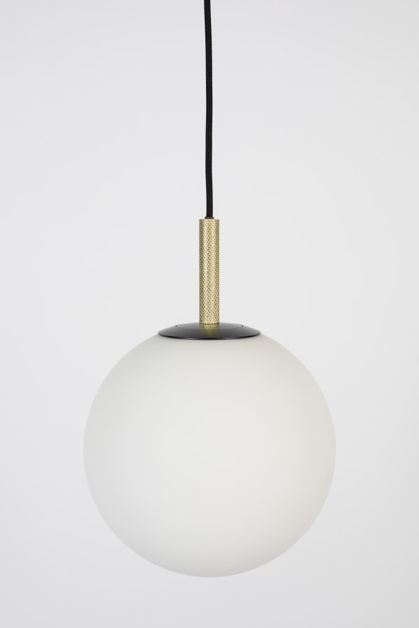 ZUIVER Orion loftlampe 25 - opal glas og sort metal