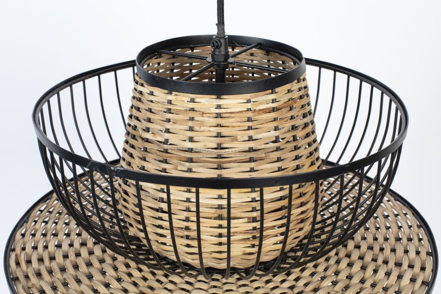 WHITE LABEL LIVING Carmen L loftlampe - sort metal