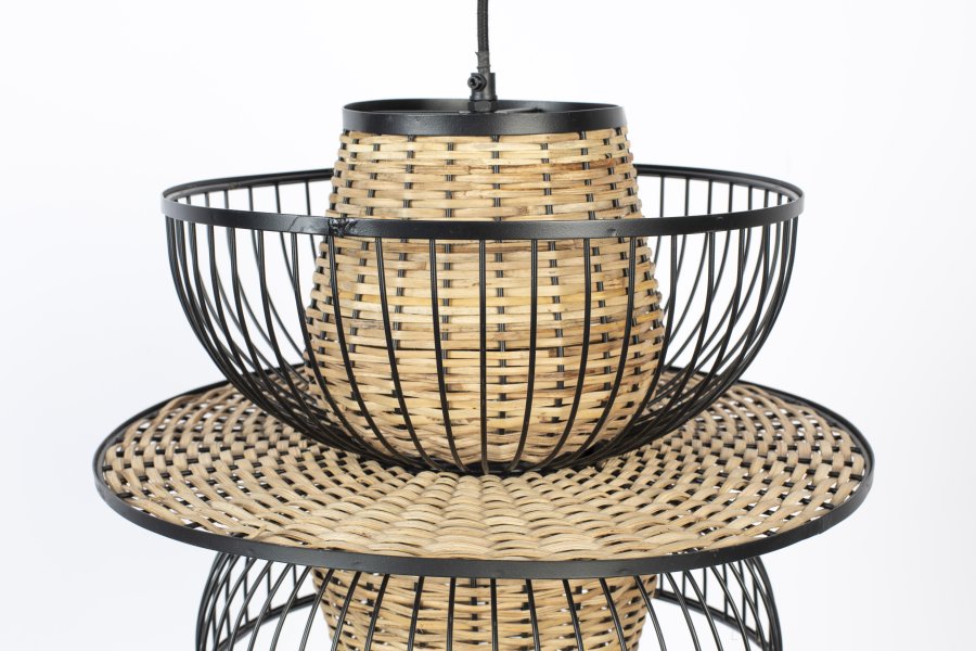 WHITE LABEL LIVING Carmen L loftlampe - sort metal