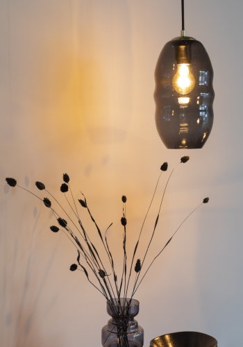 WHITE LABEL LIVING Lauren S loftlampe - gr glas