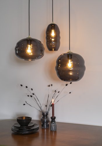 WHITE LABEL LIVING Lauren L loftlampe - gr glas