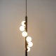 WHITE LABEL LIVING Monica Hvid loftlampe - hvid glas og sort