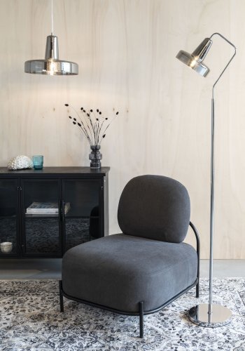 WHITE LABEL LIVING Anshin Medium Smoke loftlampe - gr glas