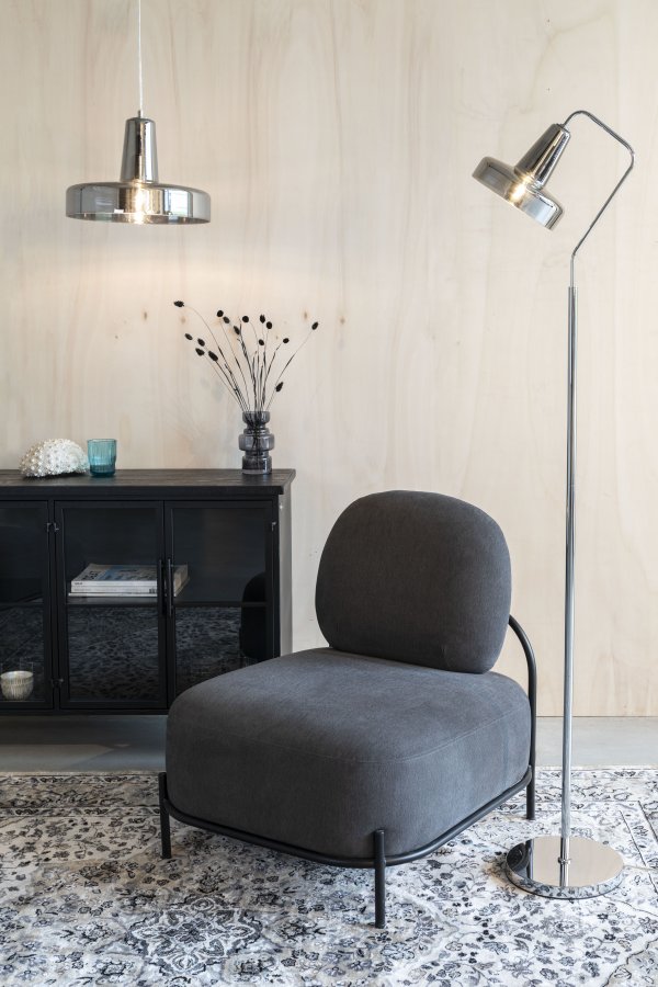 WHITE LABEL LIVING Anshin Medium Smoke loftlampe - gr glas