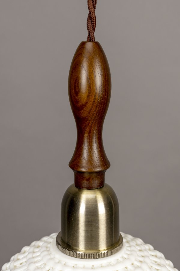 DUTCHBONE Poppy loftlampe, bred - hvid keramik