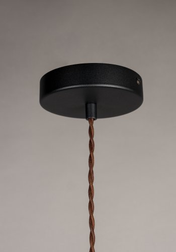 DUTCHBONE Poppy loftlampe, bred - hvid keramik