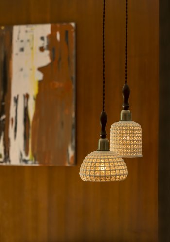 DUTCHBONE Poppy loftlampe, bred - hvid keramik